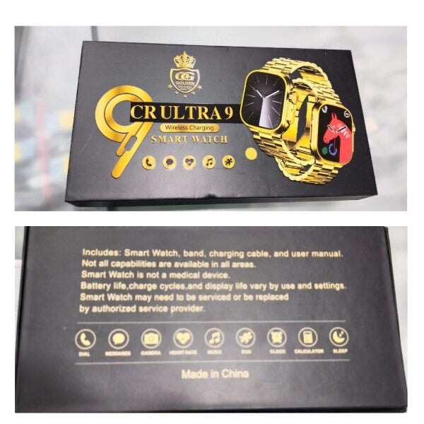 Cr Ultra 09 Smart Watch For Men And Women